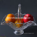 glass fruit basket with handle BR-2413